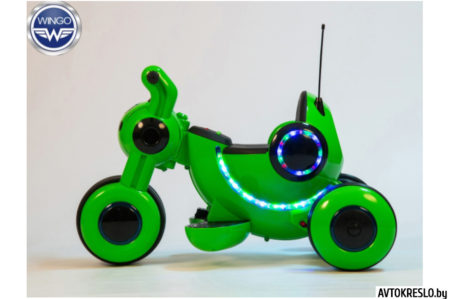 Детский электромобиль-мотоцикл Wingo MOTO Z LUX зеленый глянец